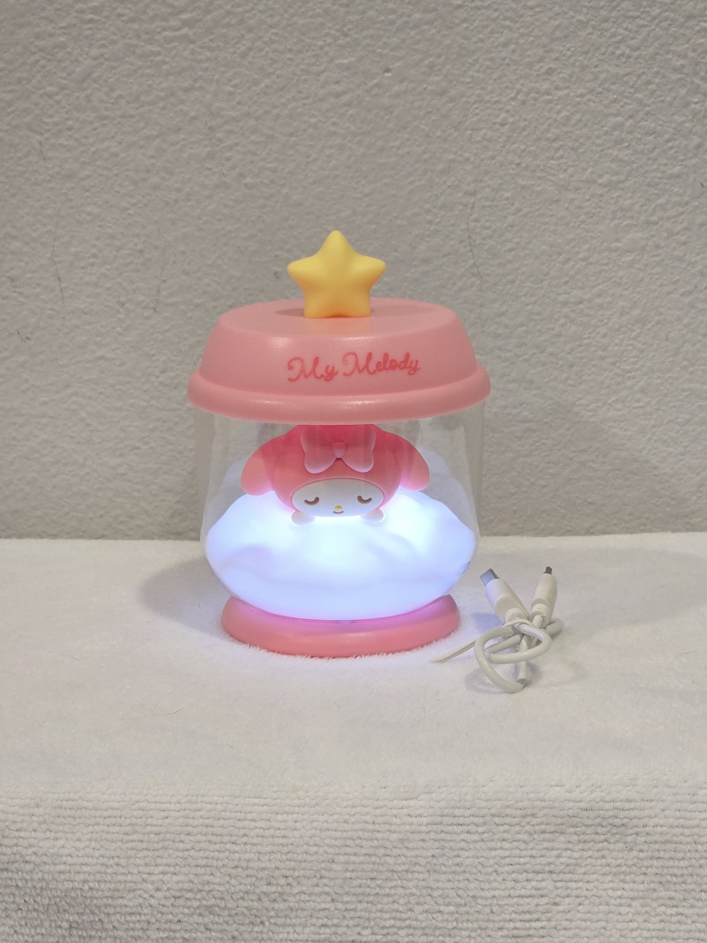 Miniso Sanrio My Melody Pink Star LED Night Lamp With USB Cord
